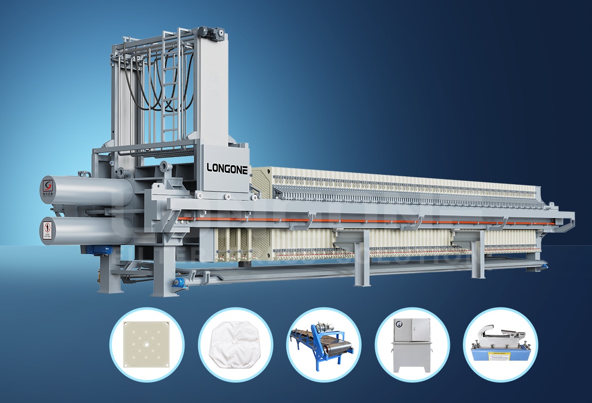 Sludge press machine