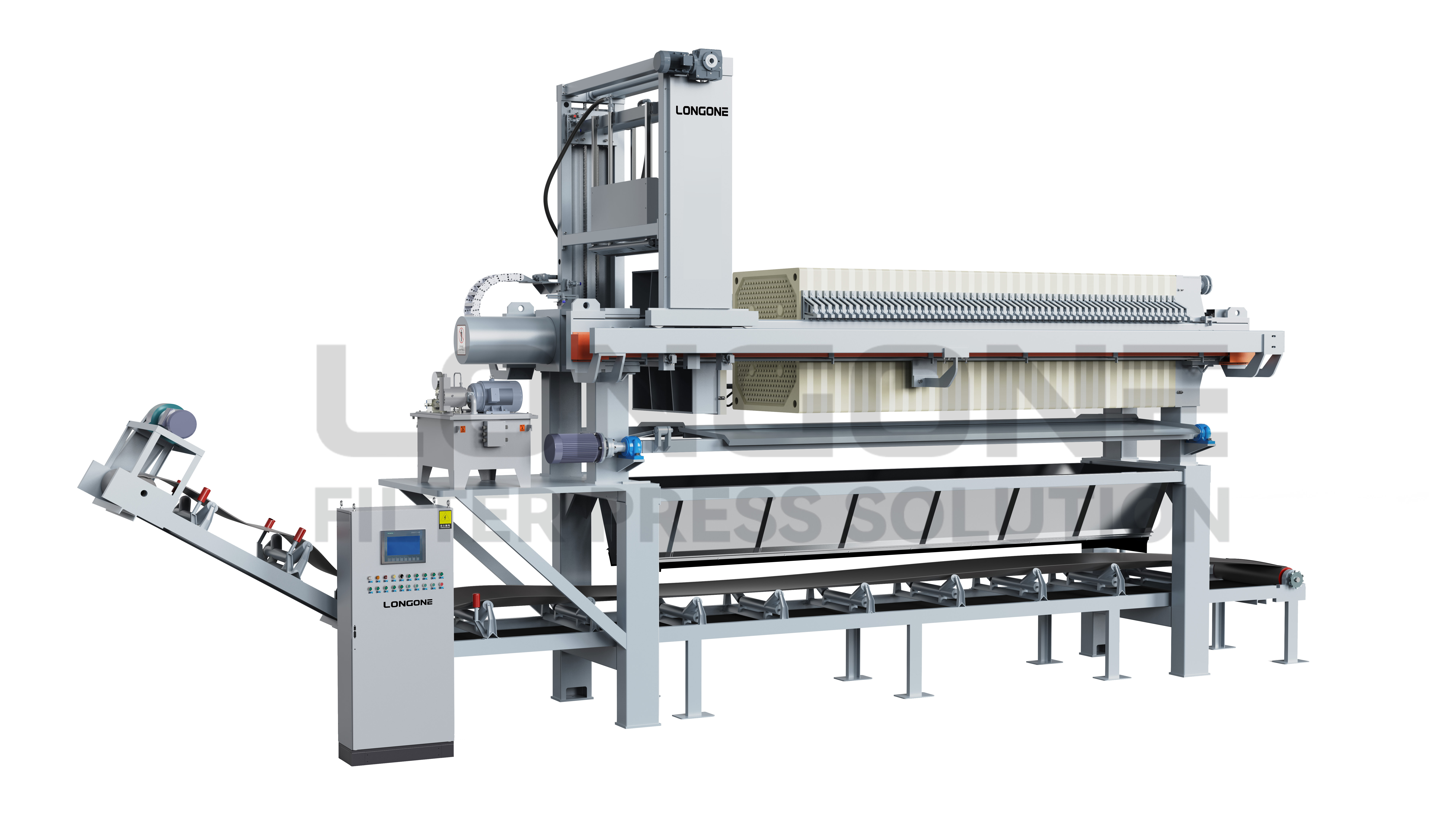 Recessed chamber filter press