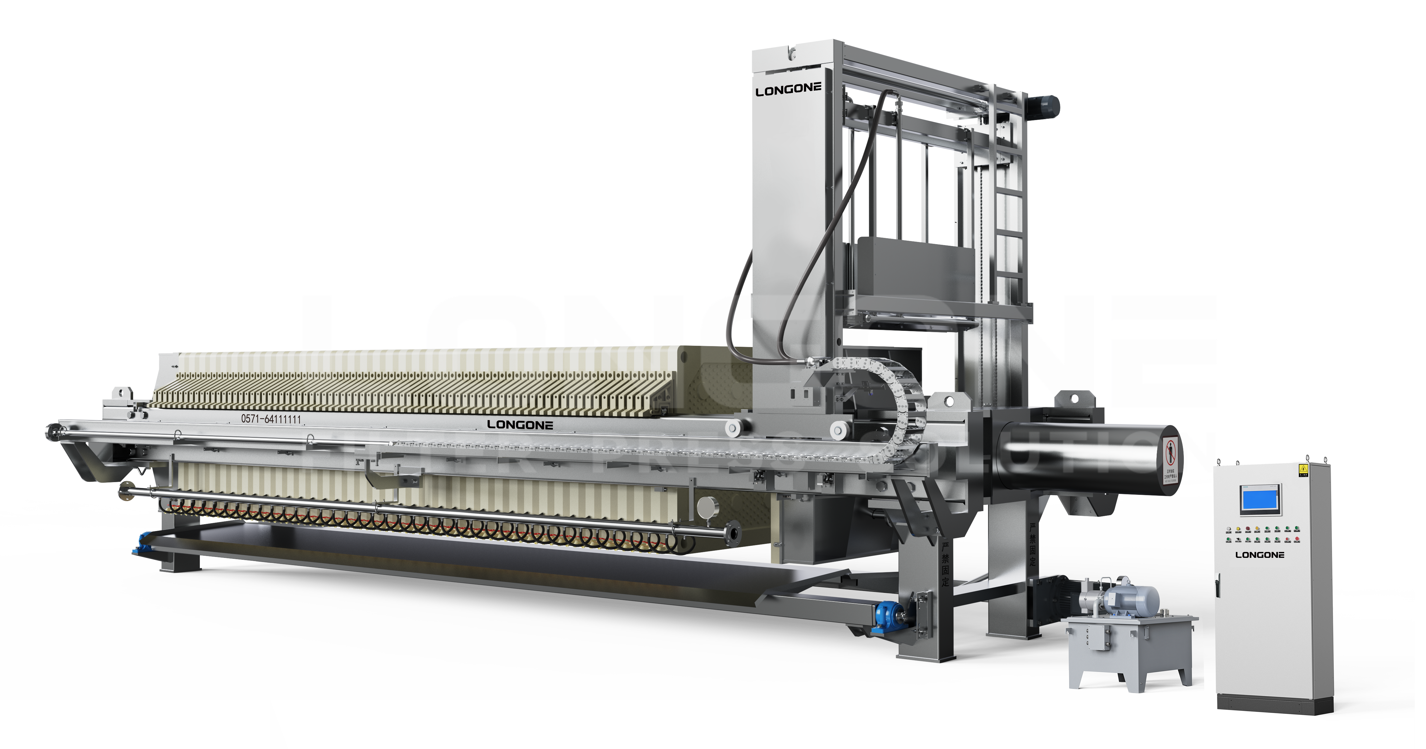 Industrial filter press
