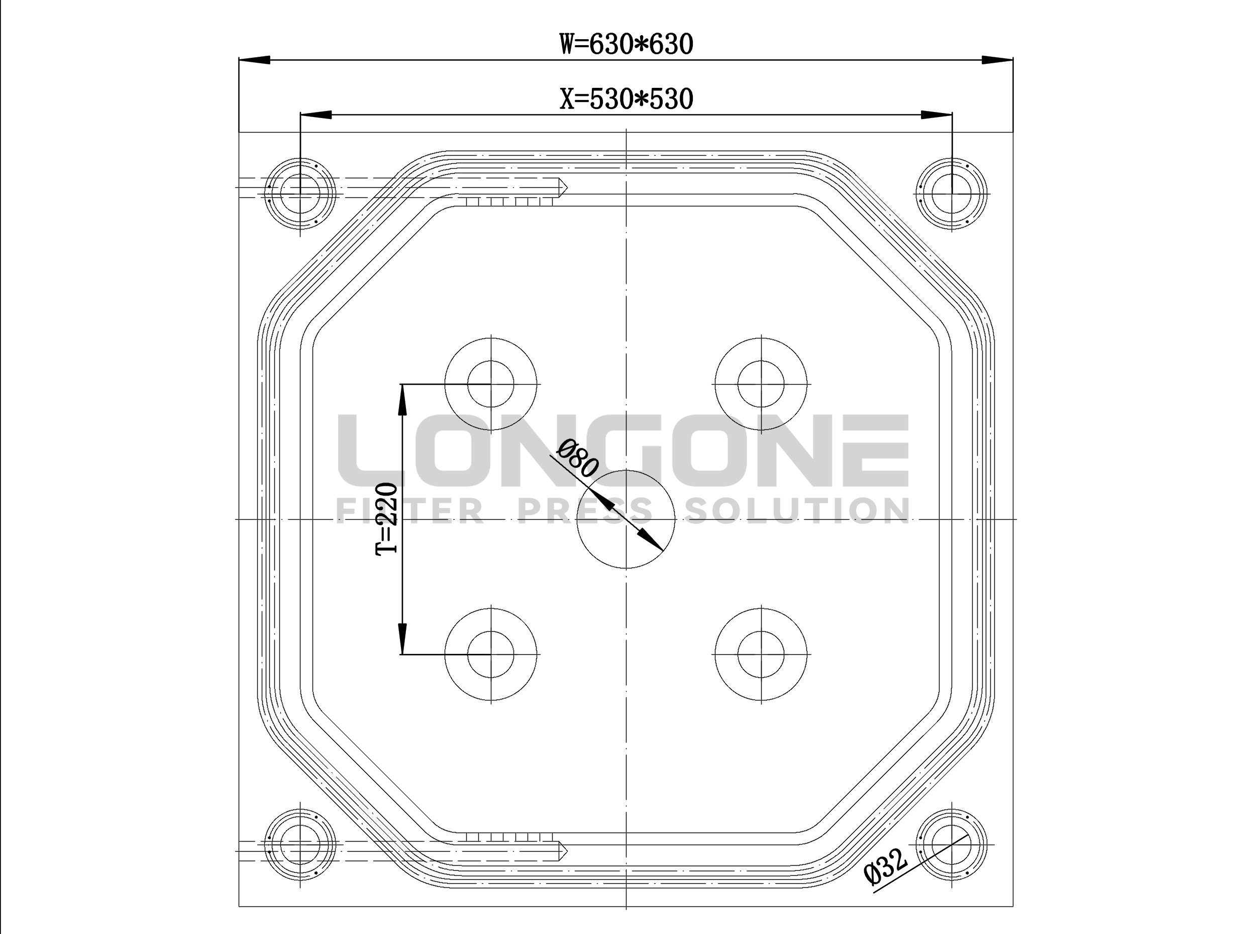 Membrane filter plate