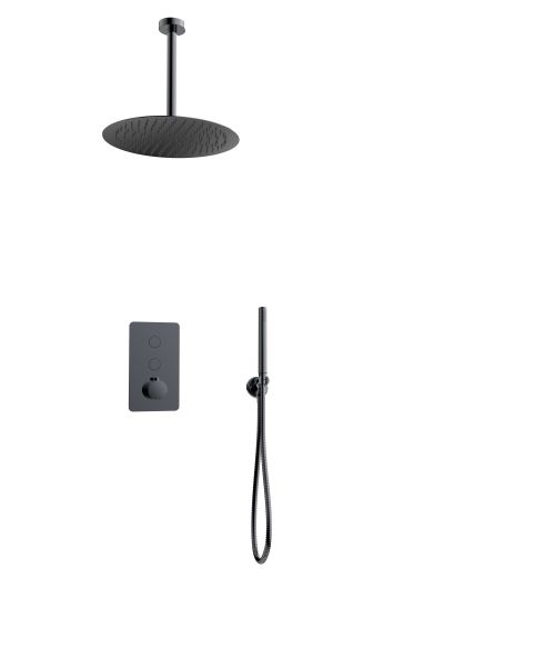 gun mental thermostatic shower mixer