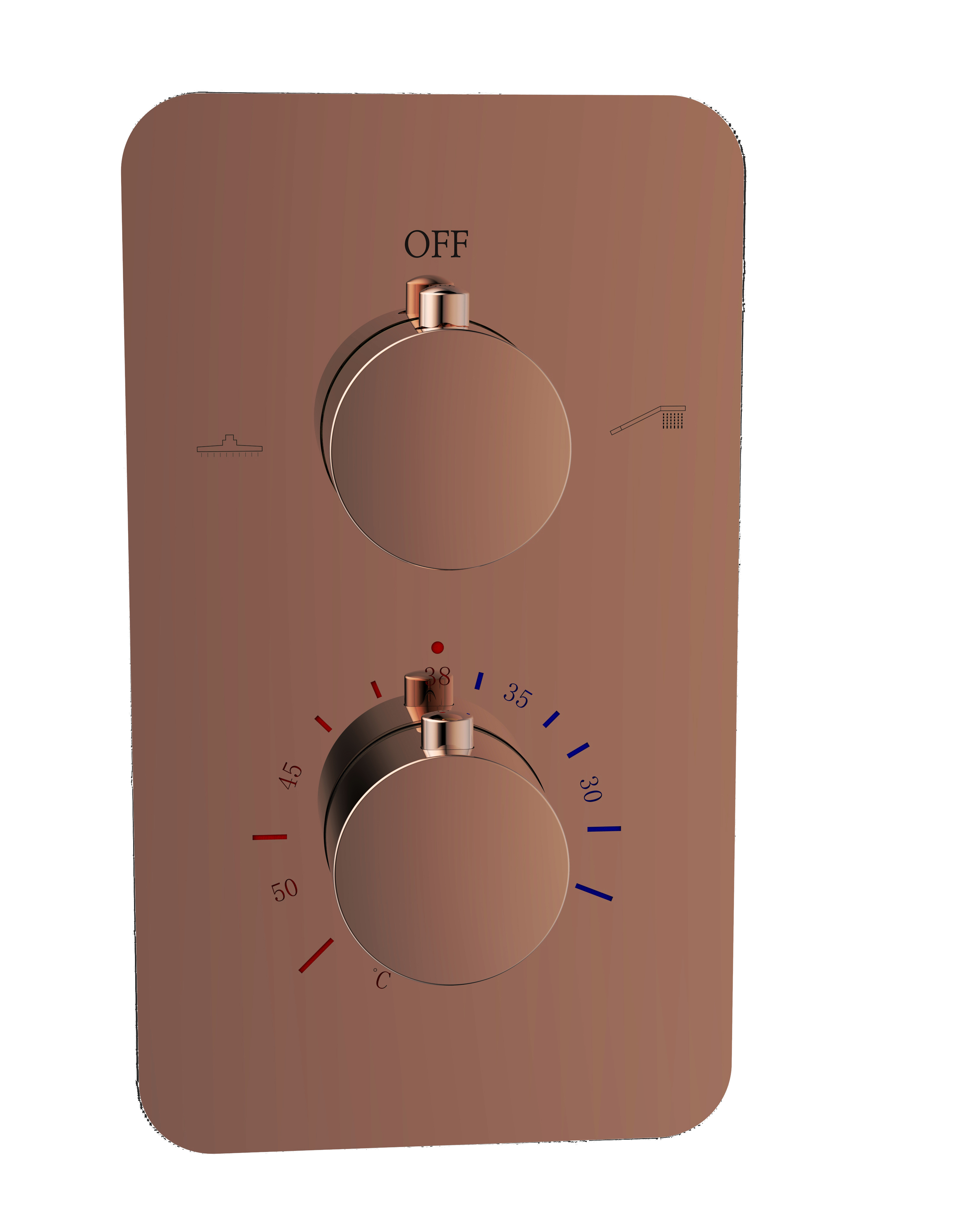 Rose gold shower mixer Rose gold shower mixer