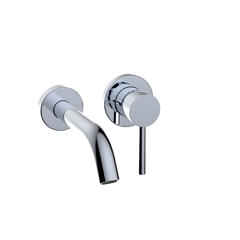 Chrome Plated Wall Mounted Bathroom Mixer Taps