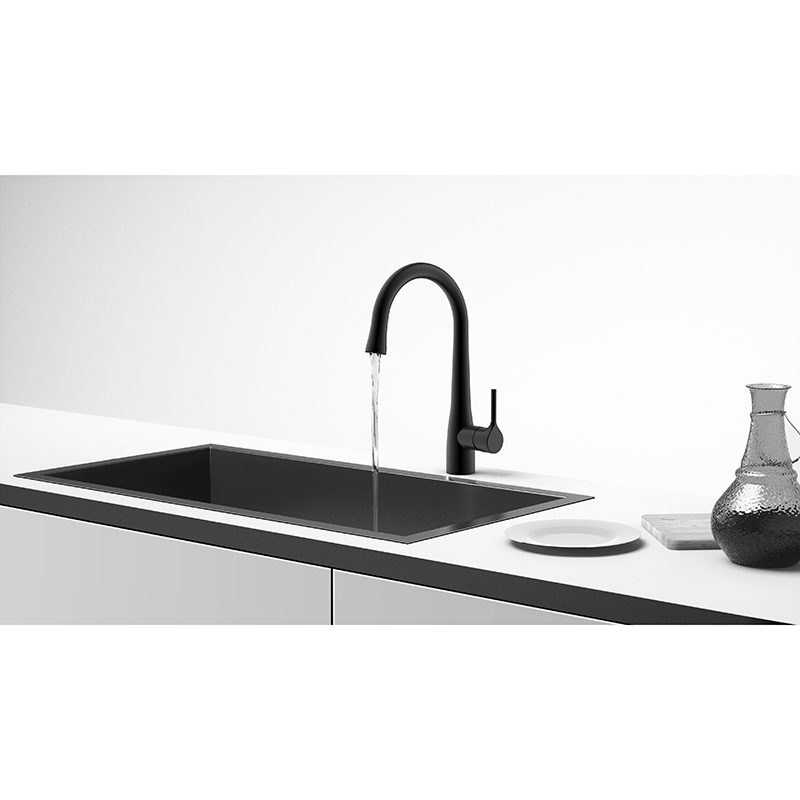 Matt Black Touchless Kitchen Sensor Tap