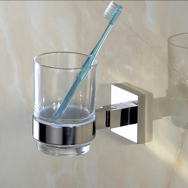 Glass Bathroom Toothbrush Tumbler