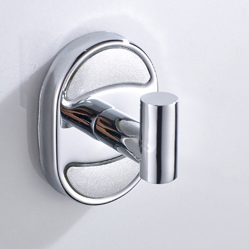 Chrome-Plated Bathroom Coat Hook for Hotels