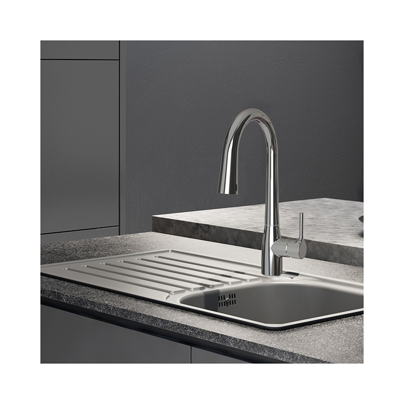 Chrome-Plated Sensor Kitchen Faucets