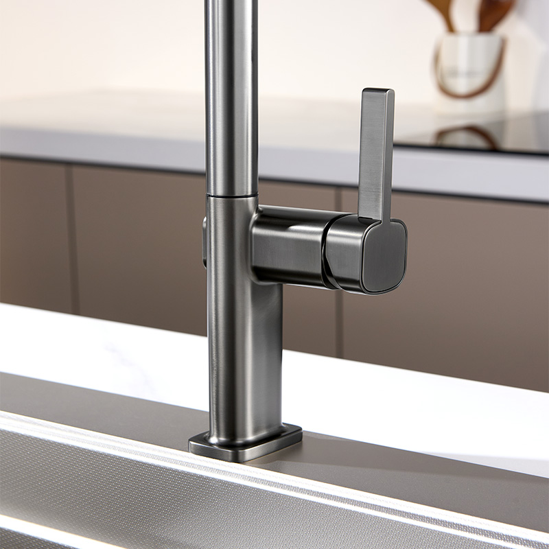 kitchen faucet, pull down sink faucet,kitchen mixer, gunmetal
