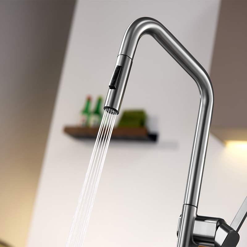 kitchen faucet, pull down sink faucet,kitchen mixer, gunmetal