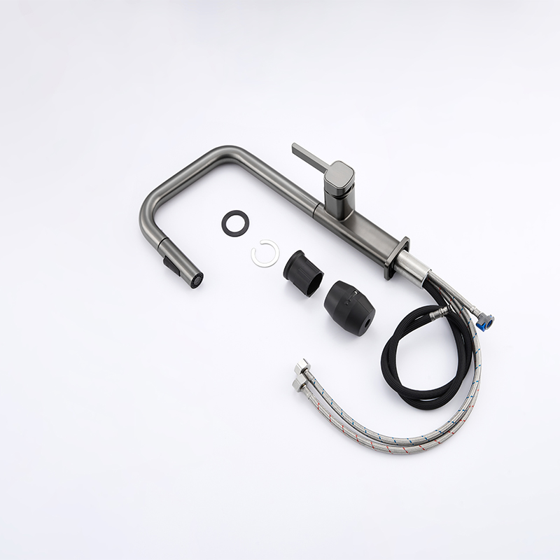 kitchen faucet, pull down sink faucet,kitchen mixer, gunmetal
