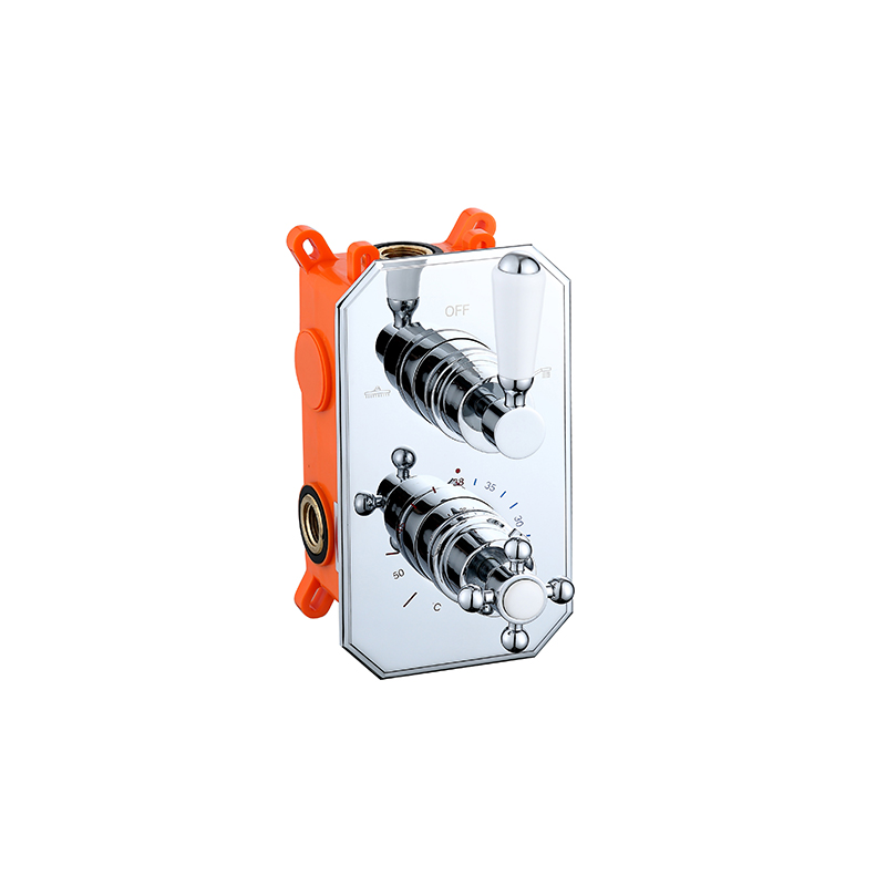 Traditional BrassThermostatic Shower Mixer
