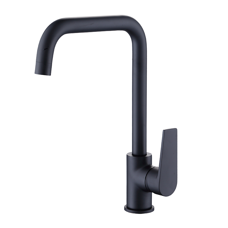 black basin faucet