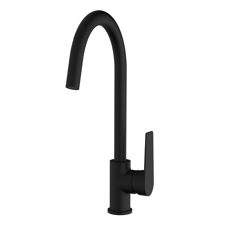 black bathroom taps
