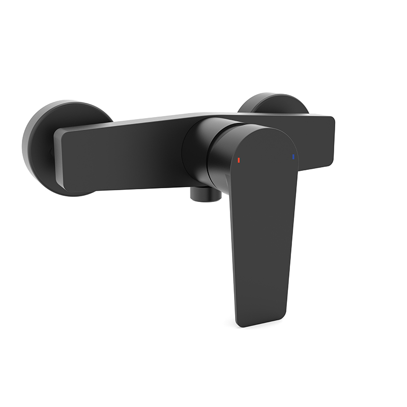 black bathroom taps