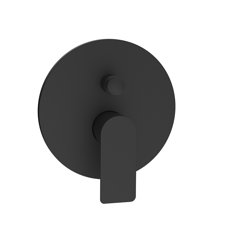 black basin faucet