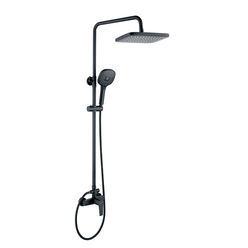 black basin faucet