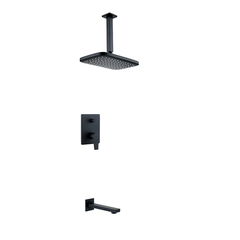 matt black basin tap
