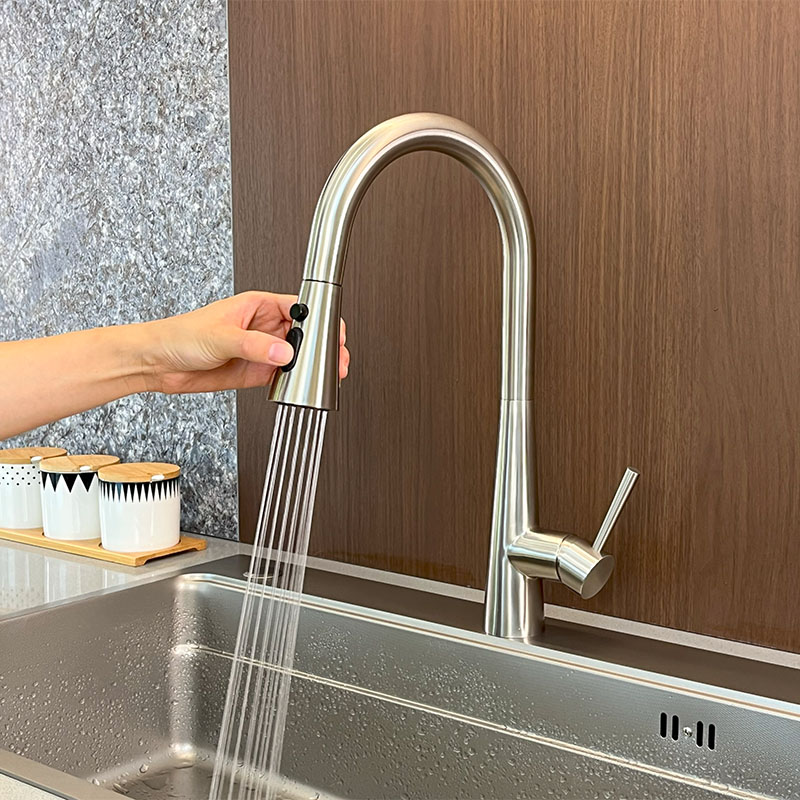 Kitchen Faucet Stainless Steel Pull-Down For Kitchen Sink