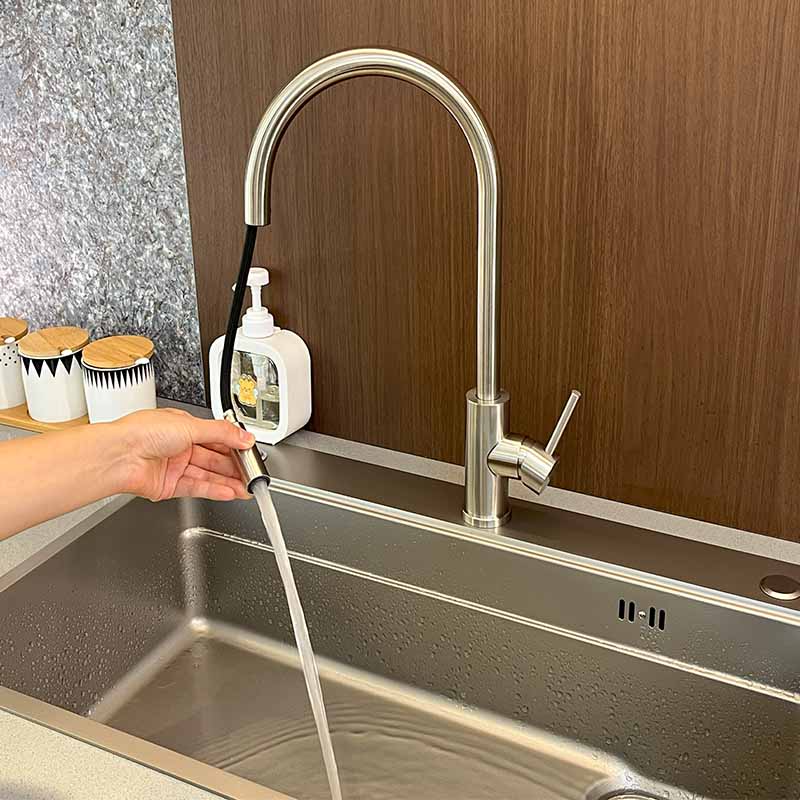 Stainless steel Pull out kitchen mixer