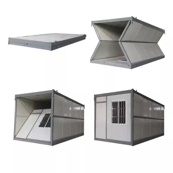 Foldable construction site office container