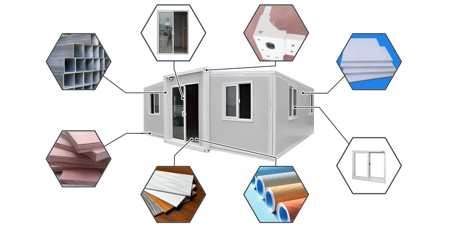 Luxury expandable prefabricated house