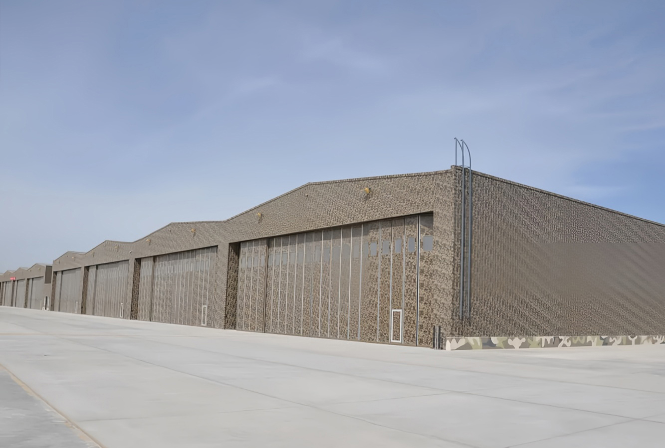 steel structure airplane hangar