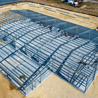 Prefabricated steel structure workshop