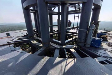 120 tonnes of Q355B steel cast new steel watchtower