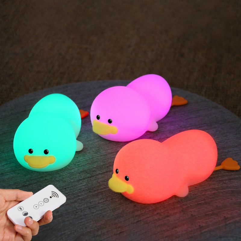 Soft Silicone Duck Night Light