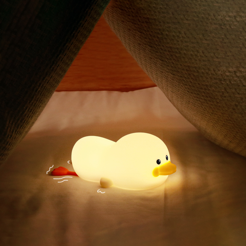 Soft Silicone Duck Night Light