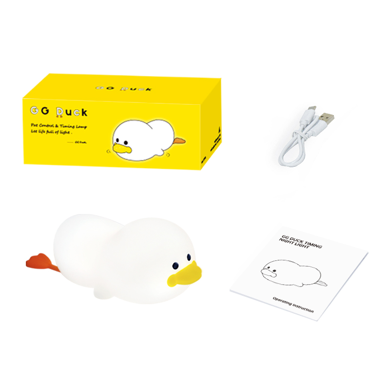 Soft Silicone Duck Night Light