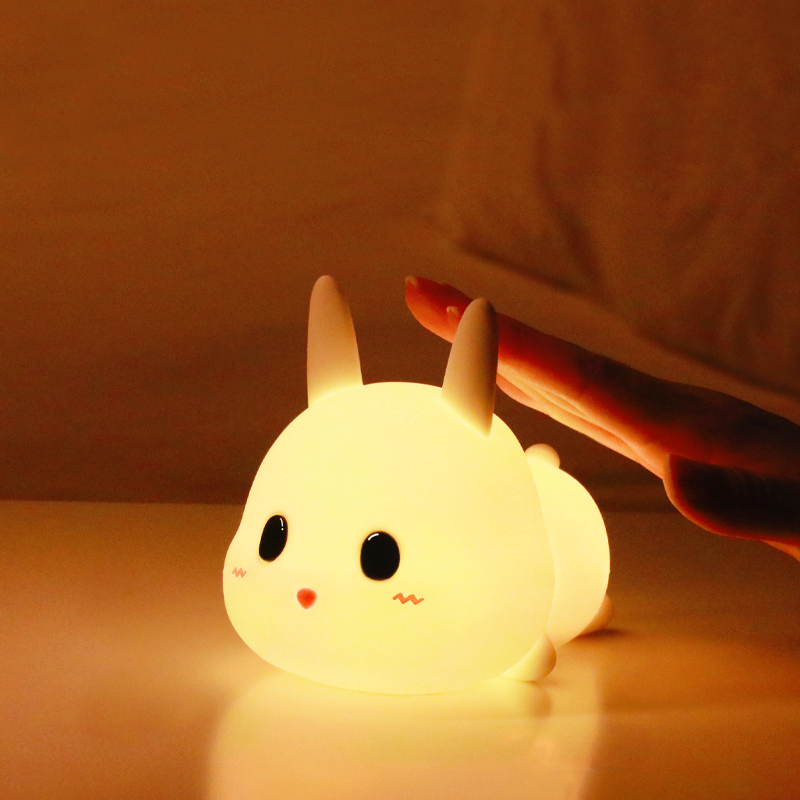 Color Changing Silicone Rabbit Night Light