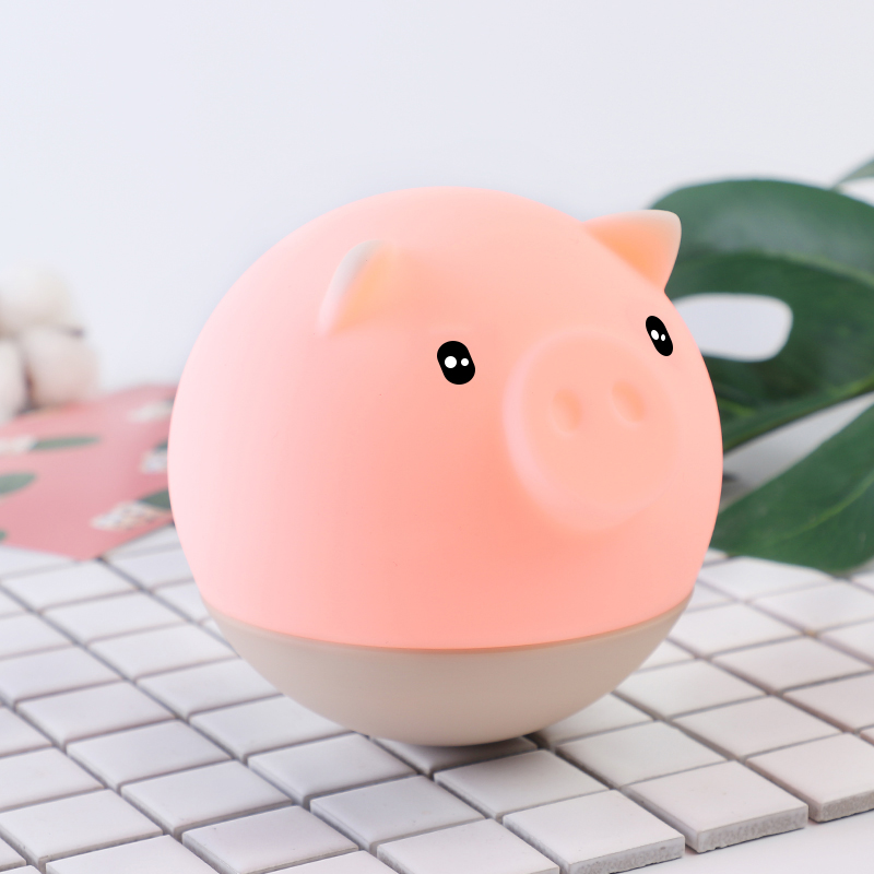 Usb Rechargeable Silicone Pig Night Light