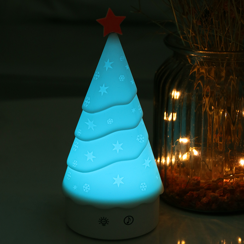 Siliconen kerstboom nachtlampje