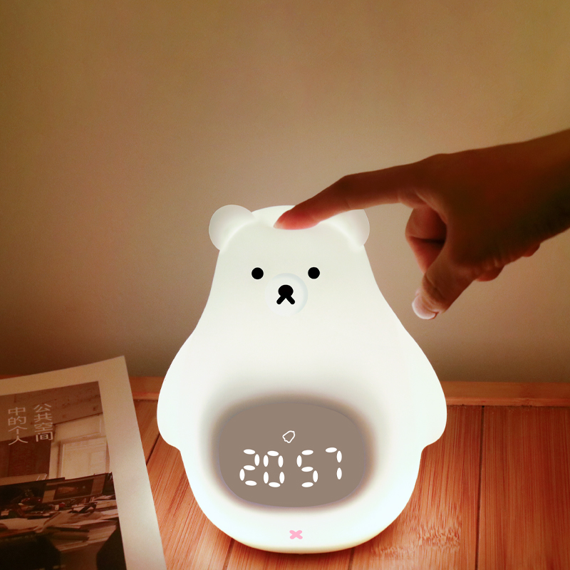 Creative Silicone Bear Alarm Clock