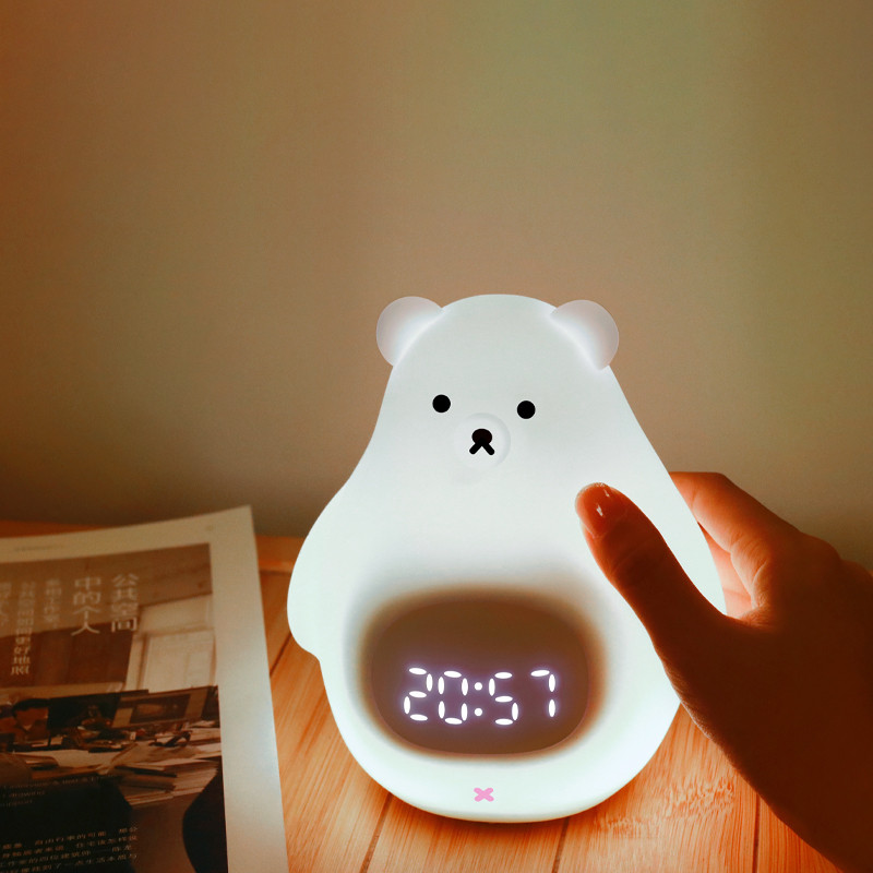 Creative Silicone Bear Alarm Clock