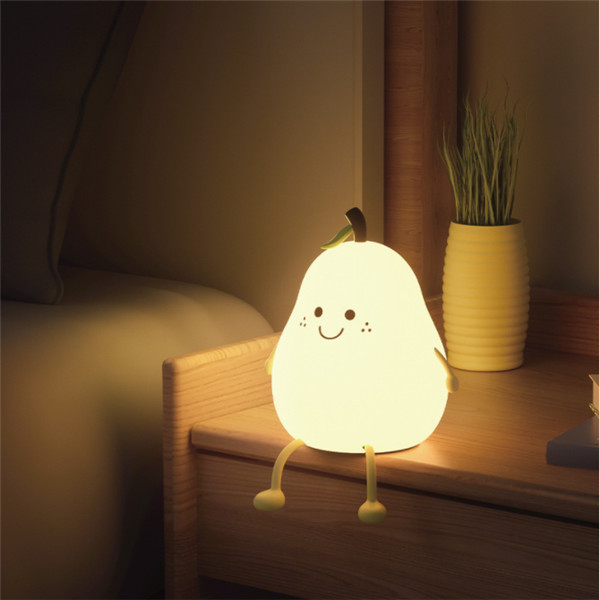 Silicone Pear Night Light