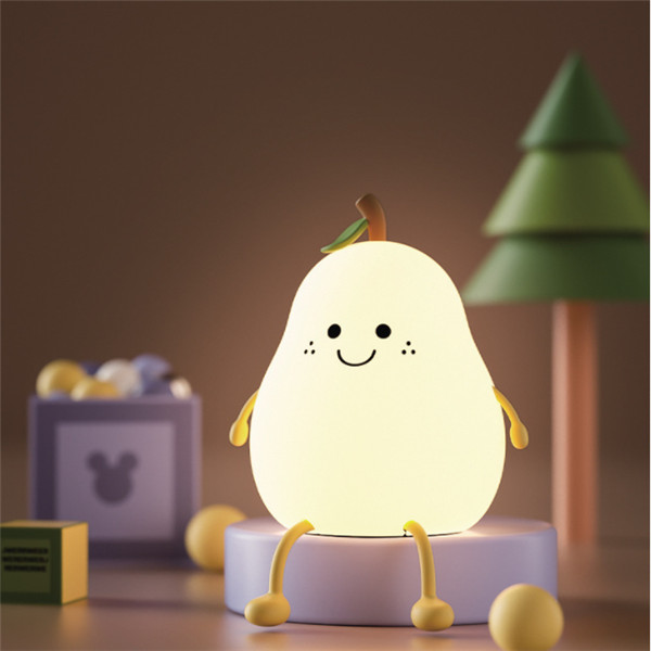 Silicone Pear Night Light
