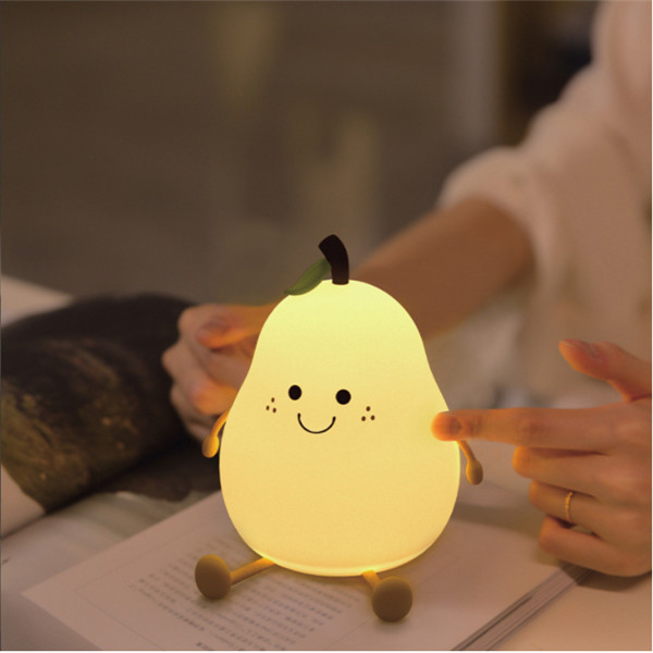 Silicone Pear Night Light