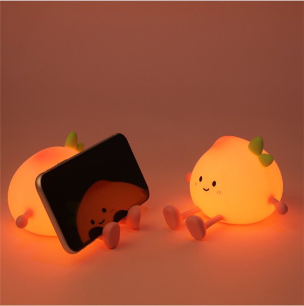 Silicone Peach Night Light