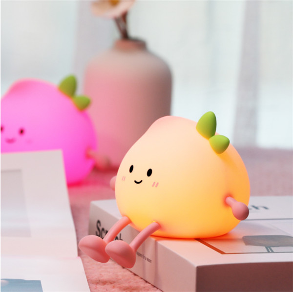 Silicone Peach Night Light
