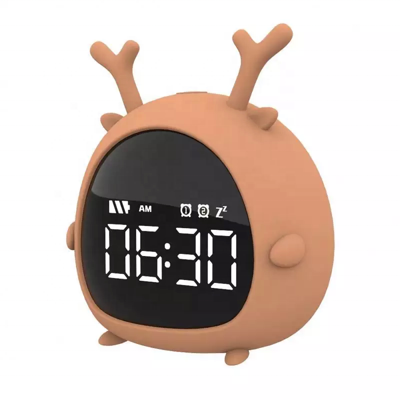 Wake Up Light silicone Led Dimmable Night Light alarm Clock