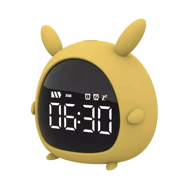 Wake Up Light silicone Led Dimmable Night Light alarm Clock