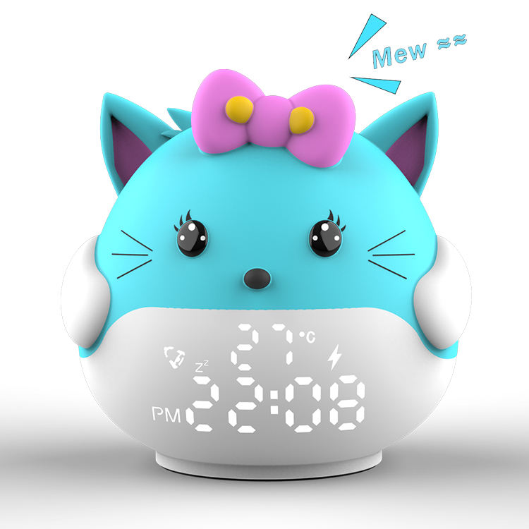 animal-shaped Sensor Temperature silicone alarm clock