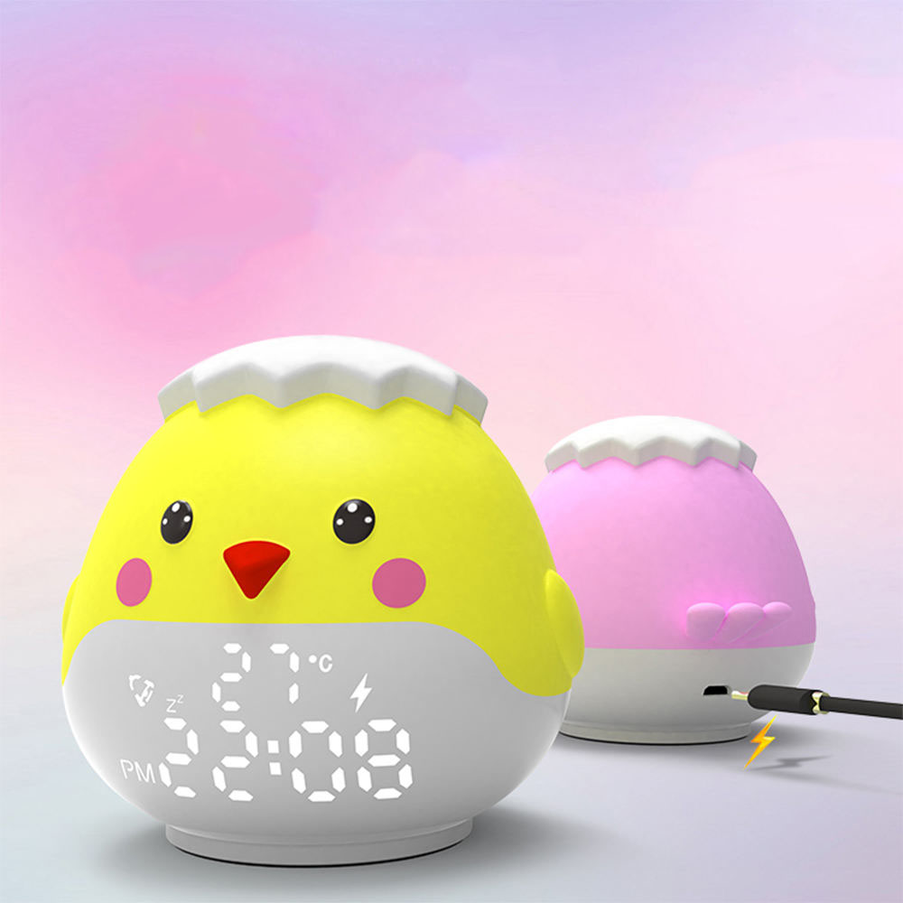 animal-shaped Sensor Temperature silicone alarm clock