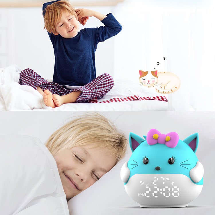 animal-shaped Sensor Temperature silicone alarm clock