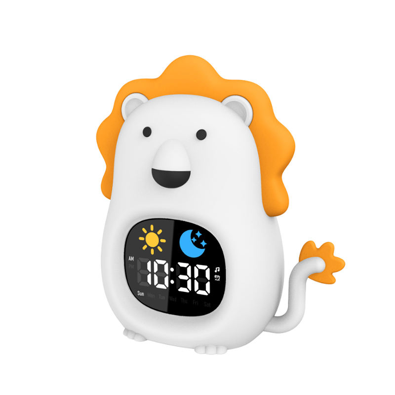 Led Silicone Night Light Alarm Clock Sound Machine Sleep Trainer