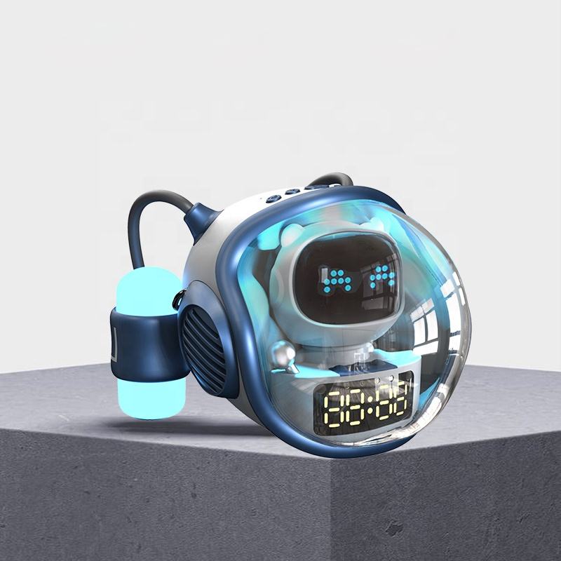 Astronaut Design multi-function Smart Bluetooth Speaker Alarm Night Light Clock