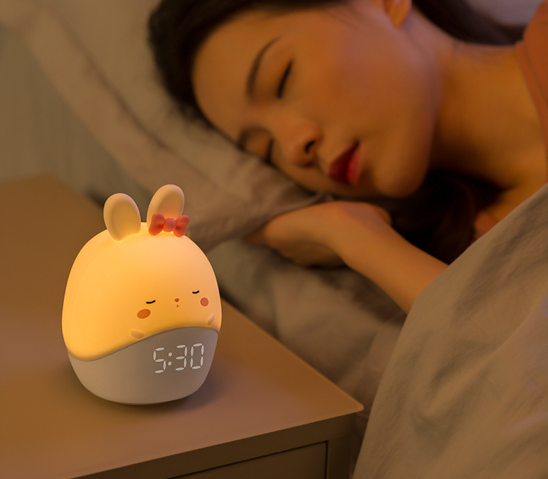 Childrens Night Lights alarm Sleep Lamp Clock