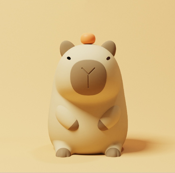 Siliconen Cartoon Cavia Nachtlampje